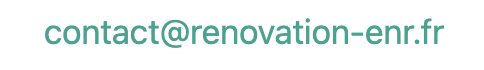 Adresse e-mail pour contact rénovation ENR
